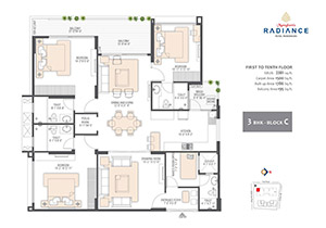3 BHK Plan