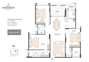 3 BHK Plan