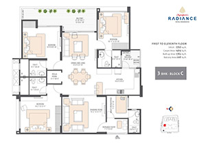 3 BHK Plan