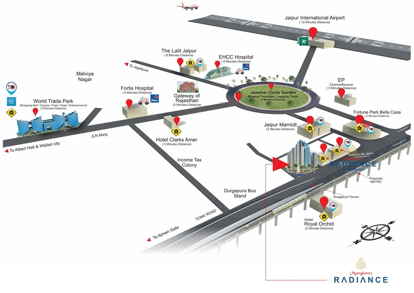 2 BHK Flats in Jaipur Near Airport, Apartments in JLN Marg Jaipur, Flats in JLN Marg Jaipur